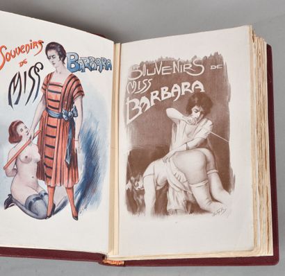 null VAN ROD Aimé. SOUVENIRS DE MISS BARBARA. PARIS, ÉDITION PARISIENNE, 1913. Un...
