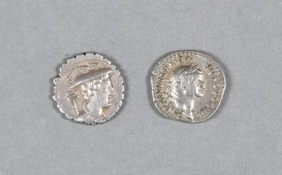 ROME. LOT of 2 silver denarii :republic and...