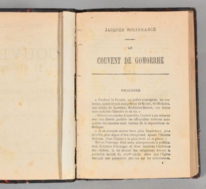 null SOUFFRANCE Jacques. THE COVER OF GOMORRHE - Historical novel. Abominable customs...