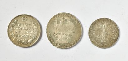  MISCELLANEOUS. Austria: 1/2 KRONENTHALER 1760(TTB+), MEXICO 8 reales d'ITURBIDE...