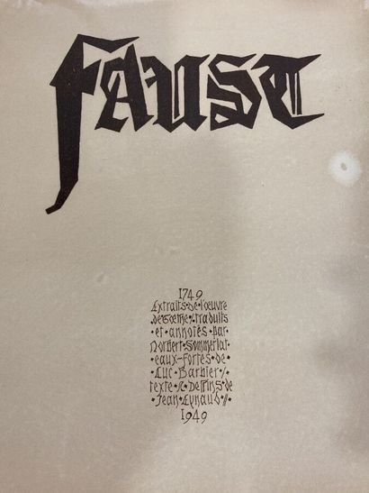 null Faust, extraits de l'oeuvre de Goethe, traduits et annotés par Norbert Sommerlat....