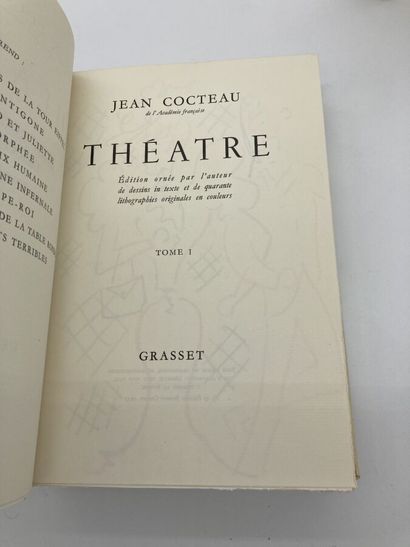null COCTEAU Jean, THEATRE, Edition ornée par l'auteur de dessins in texte et de...