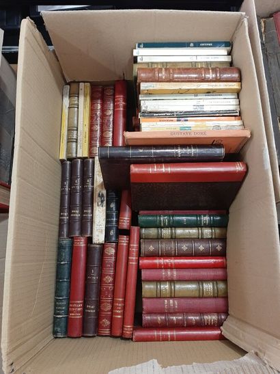 null Important lot de livres divers dont littérature générale (Goethe, Péguy, Rousseau),...