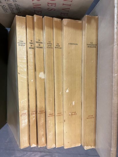 null Lot de livres d'André MALRAUX, collections diverses dont La Métamorphose des...