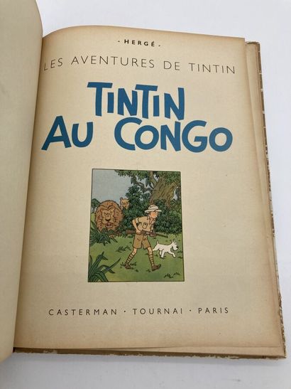 null HERGE. Tintin au Congo. Casterman. Etat d'usage