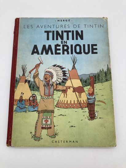 null HERGE. Tintin en Amérique. Casterman. Etat d'usage