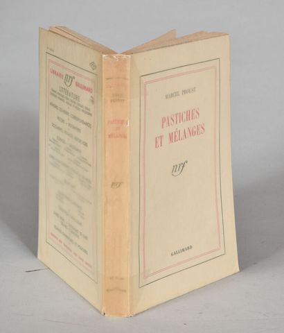 null PROUST Marcel. PASTICHES ET MÉLANGES. PARIS, N. R. F. GALLIMARD, 1942. Un volume,...