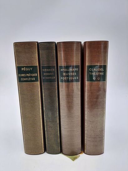 null Lot de 4 livres de la collection La Pléiade, N.R.F. Gallimard comprenant : MERIMEE...