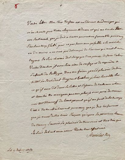 null STANISLAS LESZCZYNSKI (1677-1766), dernier duc de Lorraine (1737).

Lettre autographe...