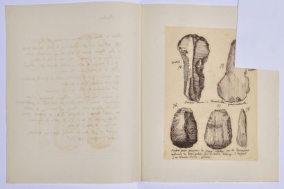null DORDOGNE. Alexis de GOURGUES. Autograph manuscript, 1 p. in-4, accompanied by...