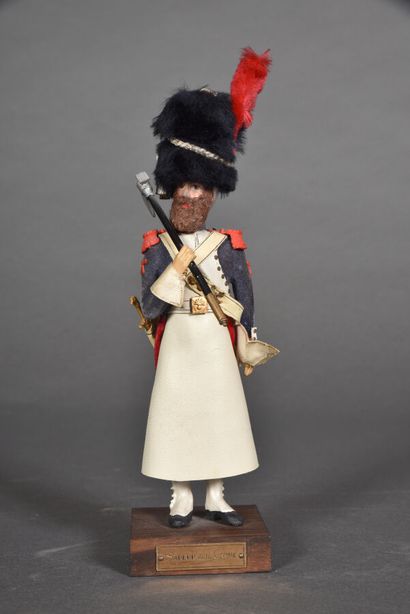 null MARCEL RIFFET FIGURINE.

Lead figurine, Sapper of the head of column of the...