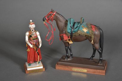 null ADRIEN VAN GERDINGE (1921-2006)

Porcelain figurine, Mameluk of the Imperial...