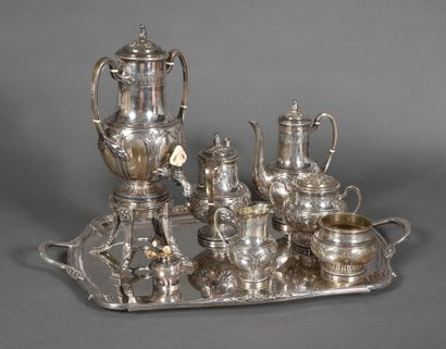 null G. KELLER PARIS.

Important service à thé et café dans le style Louis XVI, en...