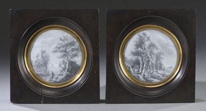 null Attributed to Jean-Jacques DE BOISSIEU (1736-1810)

Pair of landscapes drawn...