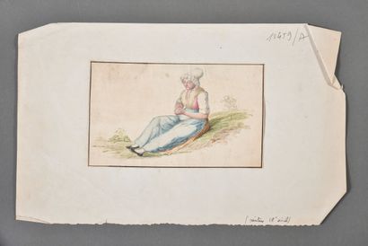 null VARIA PRINTS AND DRAWINGS

- French school of the XVIIIth century. Woman sitting...