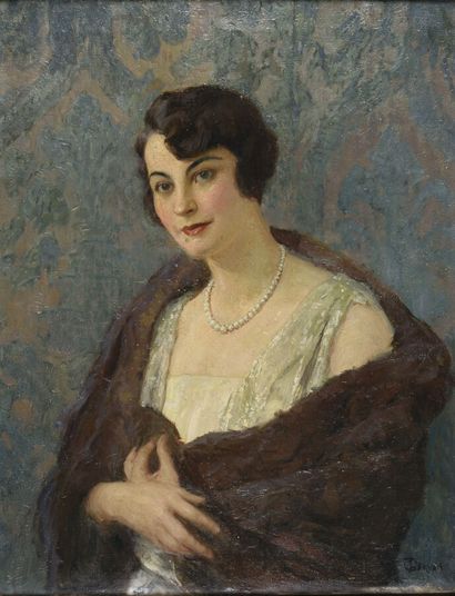 null Paul-Jean GERVAIS (1859-1944)

Portrait d'élégante au collier de perles, vers...