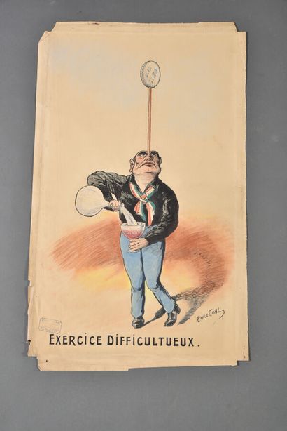 Émile COHL (1857-1938). 
Exercice difficultueux....