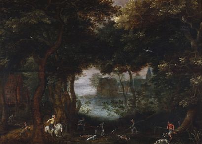 null VINCKEBOONS David (Attribué à) 

Malines 1576 - Amsterdam 1632

Scène de chasse...