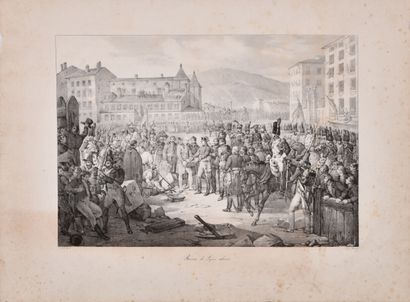  Imagerie de la rue Saint Jacques XVIIIème siècle (Basset) 
Bourse ou loge d'échange...