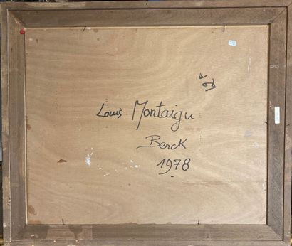  Louis MONTAIGU (1905-1988) 
Retour de chasse, faisan. 
Huile sur panneau. 
Signé...