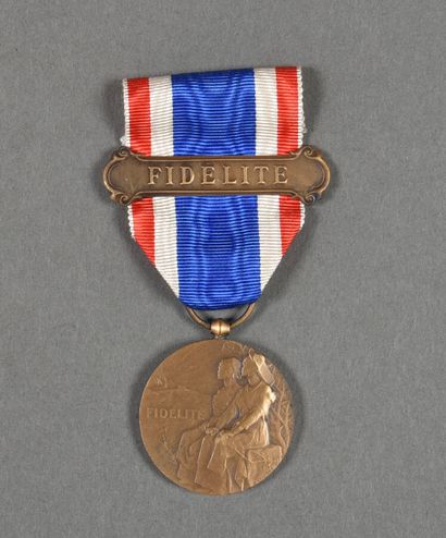 France. Médaille de la Fidélité, bronze.
