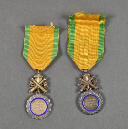  France Médaille Militaire biface aux canons, autres variantes, lot de 2.