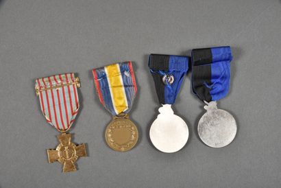 null France. Médailles de la Gendarmerie non attribuée (1), médaille Union Nationale...