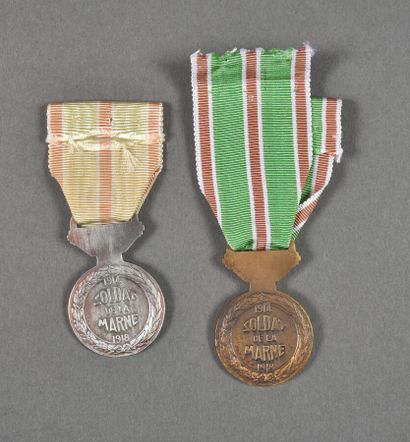 null France. Médaille de la Marne, lot de 2.