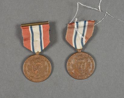Norvège. Médaille commémorative de Narwick,...