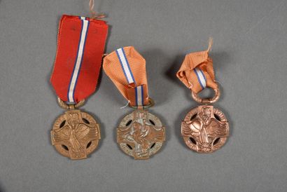 null Tchécoslovaquie. 1°Guerre, Médaille Commémorative Révolutionnaire de Bourdelle,...