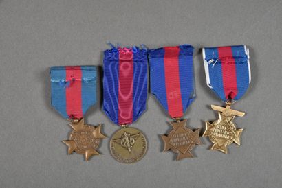 null France. Médaille des Services Militaires Volontaires dont un modèle Air, lot...