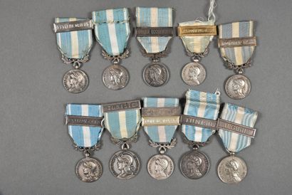 null France. Médaille Coloniale, variantes, lot de 11.