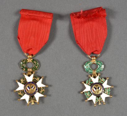 null France. Ordres de la Légion d'Honneur (1962). Officiers, 5°République, éclats,...