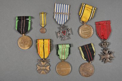 null Belgium. 2°War. Various medals, lot of 8.