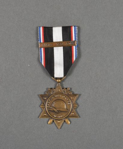 France. Médaille des combats de l'Aisne.