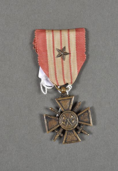France. Croix de Guerre Giraud, 1943, 36mm,...