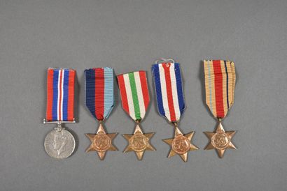 Grande-Bretagne. Médailles militaires diverse,...
