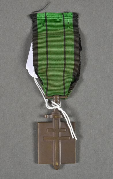 null France. Ordre de la Libération, croix de Compagnon à croix non peinte, hauteur...