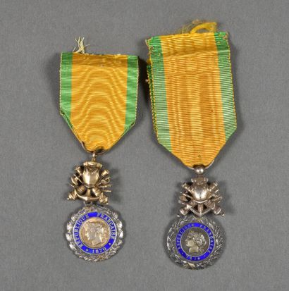 France Médaille Militaire biface aux canons,...
