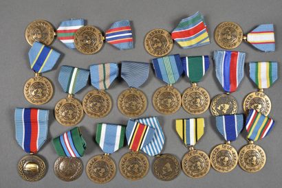 ONU/OTAN. Médailles, lot de 20.