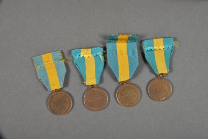 null France. Médaille de la Haute Silésie, et médaille Rhénanie, variantes, lot de...