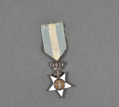  France. Royal Order of Fidelity (1816), obverse signed Gallé, silver and gold, small...