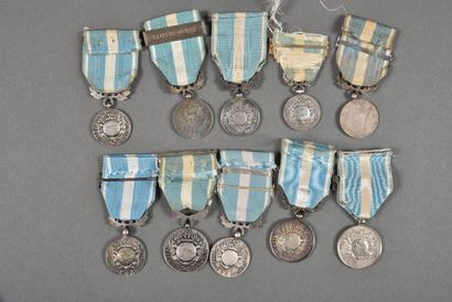 null France. Médaille Coloniale, variantes, lot de 11.