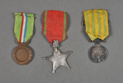 null France. Médaille des Volontaire d la 4°Brigade de l'Armée des Vosges de Garibaldi,...