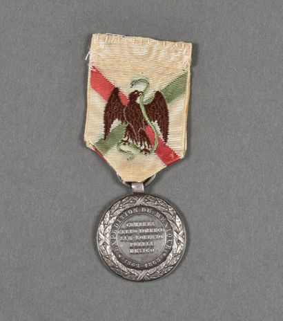 null France. Médaille du Mexique 1862, signée Sacristain F.