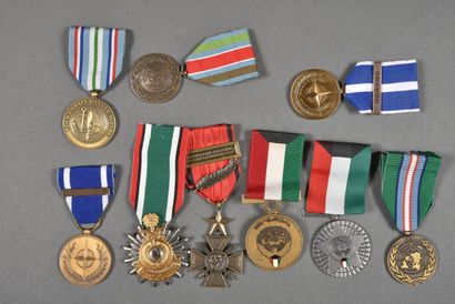 France. Médailles commémoratives ONU / OTAN...
