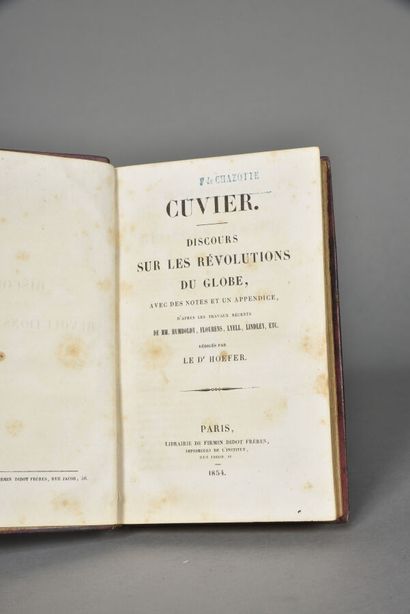 null CUVIER. DISCOURSE ON THE REVOLUTIONS OF THE GLOBE, with notes and an appendix,...