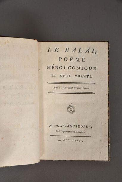 null [DU LAURENS Henry - Joseph]. LE BALAI, POÈME HÉROI - COMIQUE EN XVIII CHANTS....