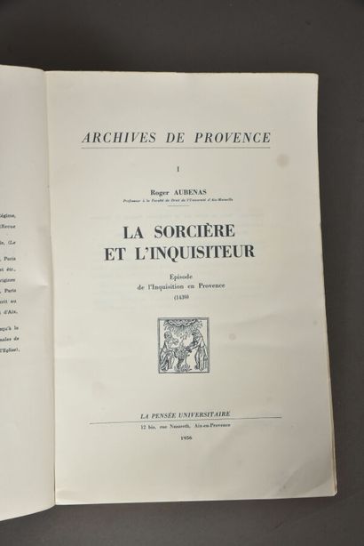 null AUBENAS Roger. LA SORCIÈRE ET L'INQUISITEUR. Épisode de l'Inquisition en Provence...