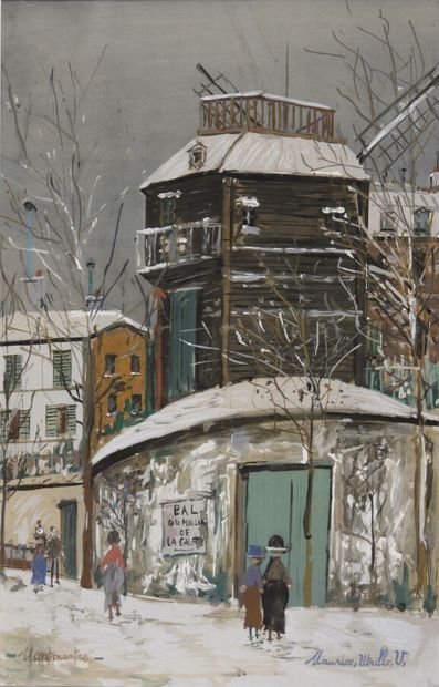 null Maurice UTRILLO (1883-1955).

Montmartre.

Lithograph on paper.

Signed lower...